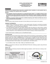 YAMAHA OEM Accessory Installation Instructions - Command Link Plus AGI - 6Y9-8A2D0-10-00 Models F40F, F40LA, MF40LA