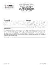 YAMAHA OEM Accessory Installation Instructions - Yamaha Trailering Supports - PAK-MTSPT-YM-08