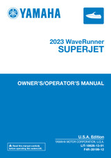 YAMAHA OEM Owner's Manual 2023 - SuperJet - LIT-18626-13-91 Models SJ1050-Y