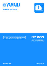 YAMAHA OEM Owner's Manual 2021 - EF2200iSZ - LIT-19626-02-81 CO Sensor Models EF2200iSZ