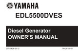 YAMAHA OEM Owner's Manual - EDL5500DVE - LIT-19626-00-12 Models EDL5500DVES