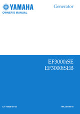 YAMAHA OEM Owner's Manual - EF12000E - LIT-19626-01-03 Models EF3000ISE, EF3000ISEB, EF3000ISEBC, EF3000ISEC