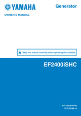 YAMAHA OEM Owner's Manual - EF2400iSHC - LIT-19626-01-69 Models EF2400ISHC