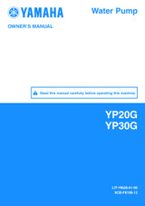 YAMAHA OEM Owner's Manual - YP20G / YP30G - LIT-19626-01-90 Models YP20G, YP30G