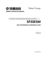 YAMAHA OEM Owner's Manual - SP20ESM - LIT-19626-02-44 Models SP20ESM