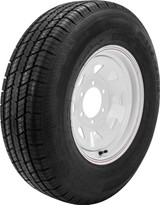 AWC Trailer Tire & 8 Spoke Steel Wheel Assembly White for PWC / Personal Watercraft | TA2056060-71R225E-A | 58-8176