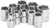 PERFORMANCE TOOL 3/8 SAE Socket Set Chrome for PWC / Personal Watercraft | W38002 | 117-1104