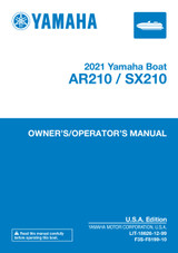 YAMAHA OEM Owner's Manual - 2021 AR210 / SX210 - LIT-18626-12-99
