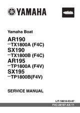 YAMAHA OEM Service Manual MY2019-2026 - AR190 / SX190 / AR195 / SX195 - LIT-18616-03-87 Models TP1800A-UBP, TP1800A-VBP, TP1800A-UAP, TP1800A-VAP, TP1800A-VA, TP1800A-VB, TP1800A-UBG, TP1800A-UA, TP1800A-VBG, TP1800A-UB