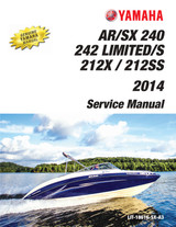 YAMAHA OEM Service Manual - (2013-2016) 212X/212SS / (2013-2014) AR-SX240 HO/ (2013-2014) 242 Limited/ Limited S - LIT-18616-SX-A3 Models SXT1800C-MG, SXT1800C-MP, SXT1800B-MG, SXT1800B-MP, SXT1800A-MG, SXT1800A-MP