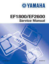 YAMAHA OEM Service Manual - EF1800 / EF2600 - LIT-19616-00-02 Models EF1800, EF2600, EF2600AX, EF2600C, EF2600J, EF2600M, EF2600Q, EF2600X