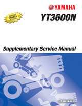 YAMAHA OEM Service Manual - YT3600N - LIT-19616-00-29 Models EC2000