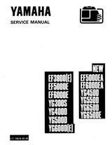 YAMAHA OEM Service Manual - EF3800 / 5000E / EA / EF6000E / EA / YG300S / 400D / 450D / 500D / 550D / 600D(E) / 650D / DE - LIT-19616-00-48 Models EF3800, EF3800E, EF3800R, EF5000E, EF5000EA, EF6000E, EF6000EA, YG300S, YG400D