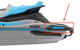 YAMAHA 2022-2024 VX CRUISER/ REAR LH Corner Blue Bumper Gunwale F4N-U2504-N0-00