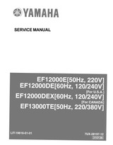 YAMAHA OEM Service Manual - EF12000E - LIT-19616-01-01 Models EF12000DEX
