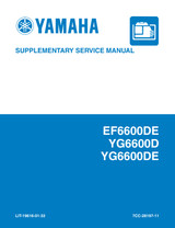 YAMAHA OEM Service Manual - EF6600DE - LIT-19616-01-33 Models EF6600AX, EF6600AY, EF6600DEC, EF6600DECA, EF6600DEH, EF6600DEJ, EF6600DEX, EF6600DEY, YG6600DC, YG6 600DEC, YG6600DEH, YG6600DEJ, YG6600DEX, YG6600DEY, YG6600DH