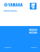YAMAHA OEM Service Manual - MZ250 / MZ300 - LIT-19616-01-80 Models MZ300AAIA0, MZ300K3U-M