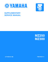 YAMAHA OEM Service Manual - MZ250 / MZ300 - LIT-19616-01-88 Models MZ250AAIA0, MZ250KHID0, MZ300AAIA0, MZ300K3U-M