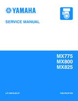 YAMAHA OEM Service Manual - MX775 / MX800 / MX825 - LIT-19616-02-37 Models MX77VJ7X61, MX80G, MX80H, MX80J, MX80VJ7X61