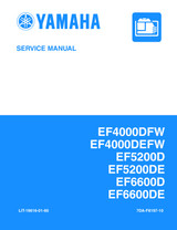 YAMAHA OEM Service Manual - EF4000DFW / EF5200DE / EF6600DE - LIT-19616-01-60 Models EF4000DEM, EF4000DM, EF5200DEM, EF5200DM, EF6600DEM, EF6600DM