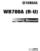 YAMAHA OEM Service Manual - WAVE BLASTER - LIT-18616-WB-00 Models WB700AU, WB700R, WB700S, WB700T