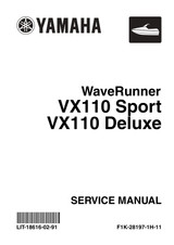 YAMAHA OEM Service Manual - VX / CRUISER / DELUXE / SPORT - LIT-18616-02-91 Models VX1100-D, VX1100-DB, VX1100-DR, VX1100-E, VX1100-F, VX1100-G, VX1100-H, VX1100A-DB, VX1100A-DR, VX11 00A-EB, VX1100A-ER, VX1100A-F, VX1100A-GB