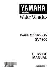 YAMAHA OEM Service Manual - SUV1200 - LIT-18616-02-04 Models SV1200-AG, SV1200-AP, SV1200-BG, SV1200-BP, SV1200-CG, SV1200-CP, SV1200X, SV1200X-A, SV1200X-AE, SV 1200X-AG, SV1200X-AJ, SV1200X-AP, SV1200X-APC, SV1200X-B