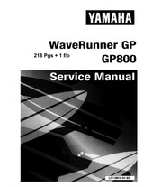 YAMAHA OEM Service Manual - GP800 - LIT-18616-01-93 Models GP800W, GP800X, GP800Y