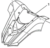 YAMAHA OEM Steering Pad F2S-U143D-00-00 2012-2013 FX Cruiser HO SHO SVHO PWC Part