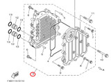 YAMAHA OEM Oil Cooler Assembly 6BH-13470-30-00