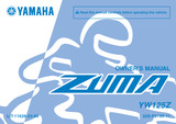 YAMAHA OEM Owner's Manual - 2010 ZUMA 125 - LIT-11626-23-66 Models YW125ZB, YW125ZL, YW125ZW, YW125ZB