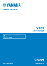 YAMAHA OEM Owner's Manual - 2025 YZ65 - LIT-11626-38-02 Models YZ65S