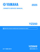 YAMAHA OEM Owner's / Service Manual - 2025 YZ250 - LIT-11626-38-54 Models YZ250SME, YZ250SL