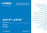 YAMAHA OEM Owner's Manual - 2025 MT-09 - LIT-11626-38-56 Models MT09SL, MT09SGY, MT09SB, MT09SCB, MT09SCGY, MT09SCL