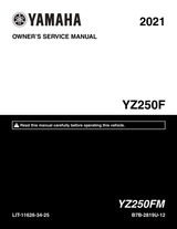 YAMAHA OEM Owner's / Service Manual - 2021 YZ250F - LIT-11626-34-25 Models YZ250FMME, YZ250FML