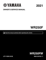YAMAHA OEM Owner's / Service Manual - 2021 WR250F - LIT-11626-34-56 Models WR250FM