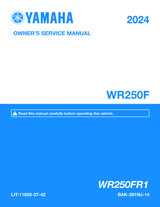 YAMAHA OEM Owner's / Service Manual - 2024 WR250F - LIT-11626-37-42 Models WR250FR1