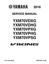 YAMAHA OEM Service Manual - 2016 - 2026 VIKING / HUNTER / EPS / EPS HUNTER / EPS SPECIAL EDITION - LIT-11616-29-20 Models YXM70VDHGH, YXM70VDHHH, YXM70VDXGG, YXM70VDXGR, YXM70VDXHG, YXM70VDXHR, YXM70VDXJG, YXM70VDXJR