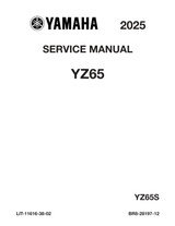 YAMAHA OEM Service Manual - 2025 - 2026 YZ65 - LIT-11616-38-02 Models YZ65S, YZ65T