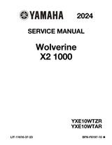 YAMAHA OEM Service Manual - 2024 - 2025 WOLVERINE X2 1000 - LIT-11616-37-23 Models YXE10WTZRD, YXE10WTARW, YXE10WTASD, YXE10WTZSB