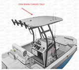 Yamaha OEM T-TOP Canopy Canvas - 2019 190fsh Sport & More F4T-U318C-00-00