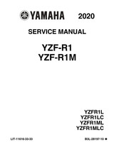 YAMAHA OEM Service Manual - 2020 - 2024 YZF-R1 - LIT-11616-33-33 Models YZFR1LB, YZFR1LCB, YZFR1LCL, YZFR1LL, YZFR1ML, YZFR1MLC, YZFR1M1L, YZFR1MMC, YZFR1M1CB, YZFR1MM, YZF R1M1B, YZFR1M1CL, YZFR1N1L, YZFR1N1CW, YZFR1N1W