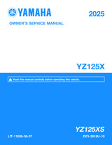YAMAHA OEM Owner's / Service Manual - 2025 YZ125X - LIT-11626-38-37 Models YZ125XS