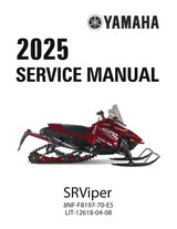 YAMAHA OEM Service Manual - 2025 SR VIPER L-TX GT - LIT-12618-04-08 Models SR1NLGSR
