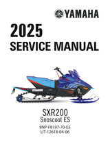 YAMAHA OEM Service Manual - 2025 SNOSCOOT ES - LIT-12618-04-06 Models SXR2NESR, SXR2NESL
