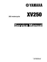 YAMAHA OEM Service Manual - 1988 - 2005 VIRAGO 250 / ROUTE 66 - LIT-11616-XV-25 Models XV250A, XV250AC, XV250G, XV250GC, XV250H, XV250HC, XV250J, XV250JC, XV250K, XV250KC, XV250L, XV250LC , XV250P, XV250PC, XV250R, XV250RC