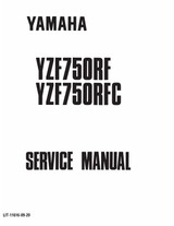 YAMAHA OEM Service Manual - 1994 YZF750R - LIT-11616-09-20 Models YZF750RF, YZF750RFC, YZF750SPF
