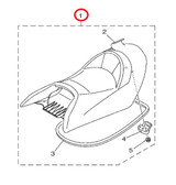YAMAHA OEM Double Seat Assembly F2X-U371A-50-00