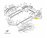 YAMAHA OEM AFT Inner Gunwale F3X-U255C-20-00