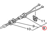 YAMAHA OEM Nozzle Control 3 Cable F2C-6153E-00-00
